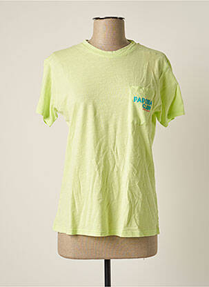 Polo stretch manches courtes vert BANANA MOON femme