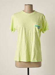 Polo stretch manches courtes vert BANANA MOON femme