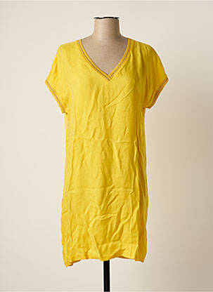 Robe courte jaune IKKS pour femme