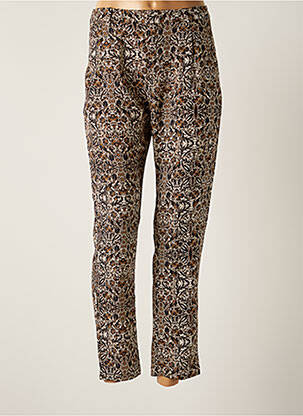 Pantalon slim taille normale taille normale beige IKKS femme