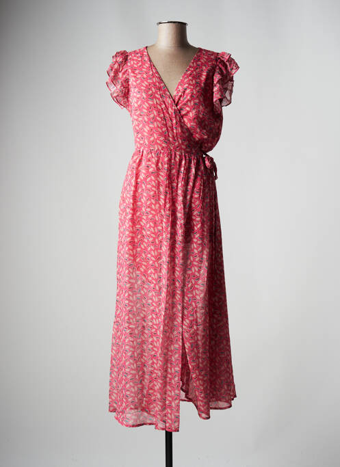 Robe longue rose MAJOLICA pour femme