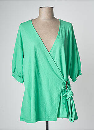 Tunique manches courtes coupe cintrée vert TIFFOSI femme