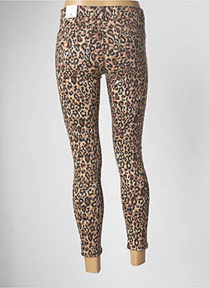 Pantalon 7/8 stretch taille basse marron R.DISPLAY femme