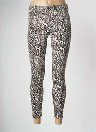 Pantalon 7/8 taille à pinces marron R.DISPLAY femme