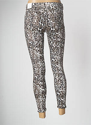 Pantalon 7/8 taille à pinces marron R.DISPLAY femme