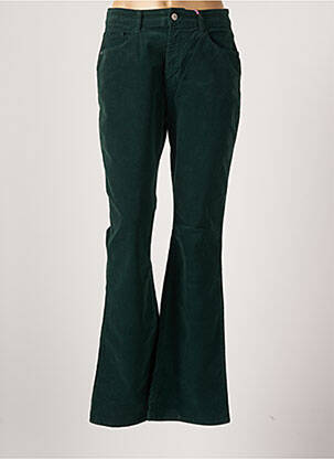 Pantalon flare stretch taille normale vert KANOPE femme
