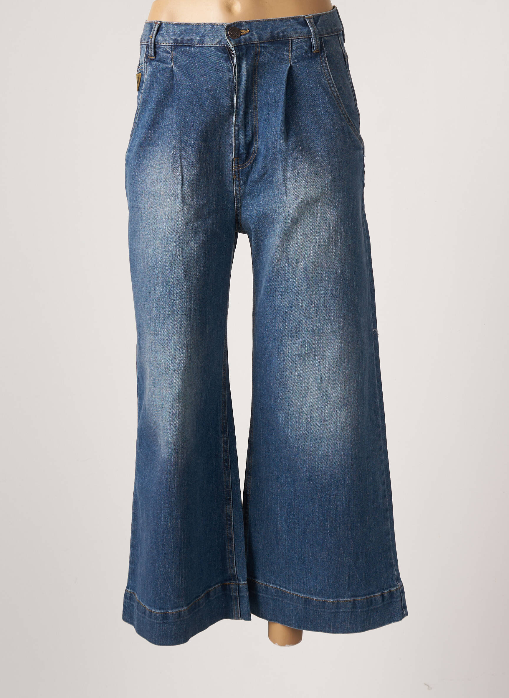 Combinaison pantalon Louisa en jeans bleu délavé