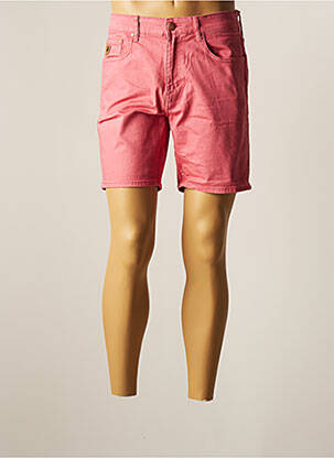 Bermuda tissage popeline taille normale rose LOIS homme