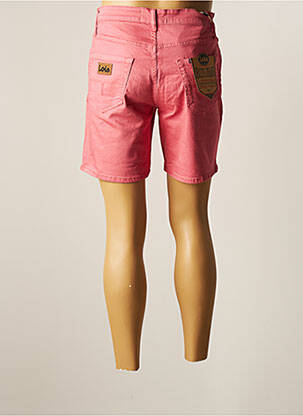 Bermuda tissage popeline taille normale rose LOIS homme
