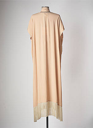 Robe longue manches courtes manches courtes beige OTTOD'AME femme