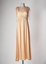 Robe longue sans manche sans manche beige OTTOD'AME femme