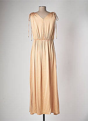 Robe longue sans manche sans manche beige OTTOD'AME femme
