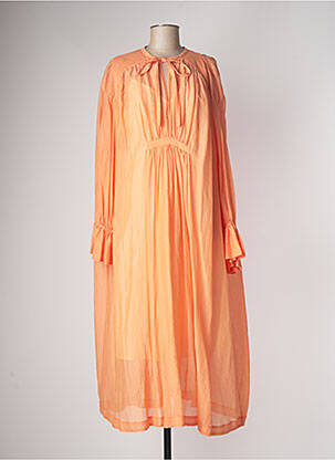 Robe longue orange PHISIQUE DU ROLE pour femme