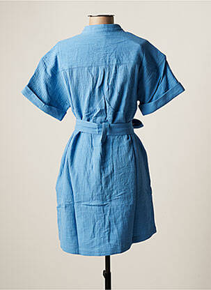 Robe courte manches courtes manches courtes bleu FRNCH femme