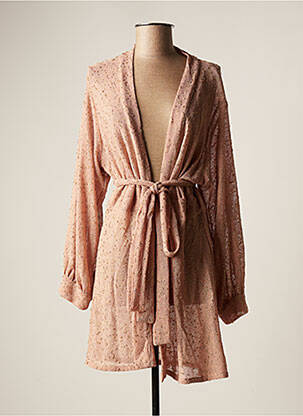 Veste kimono manches longues rose SEASS femme