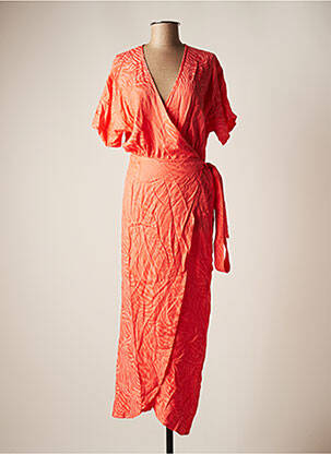 Robe longue orange MODETROTTER pour femme