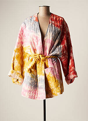 Veste kimono jaune CHARLIE JOE pour femme