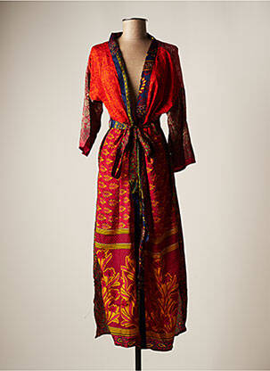 Veste kimono orange FAVELA MARKET pour femme
