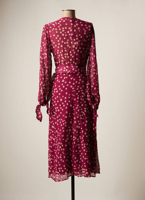 Robe mi-longue violet DIEGA pour femme