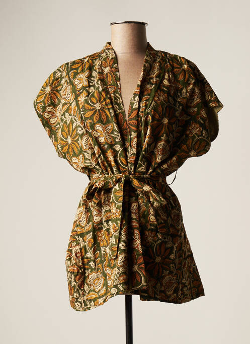 Veste kimono vert FAVELA MARKET pour femme
