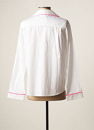 Chemisier poches poitrine manches longues blanc ANDREA LEV femme