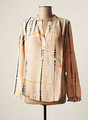 Blouse poignets boutonnés avec fente manches longues rose PROJECT AJ117 femme