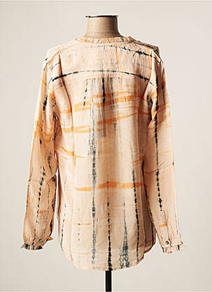 Blouse poignets boutonnés avec fente manches longues rose PROJECT AJ117 femme