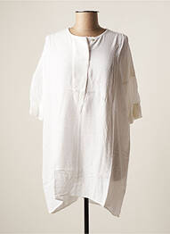Tunique manches courtes légère et transparente blanc PROJECT AJ117 femme