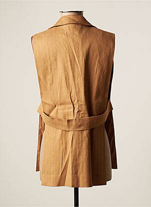 Veste casual col tailleur beige HANA SAN femme