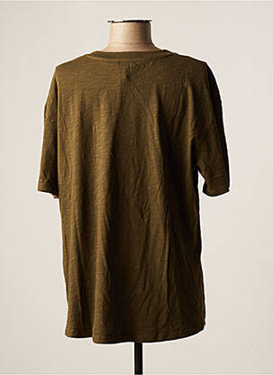 T-shirt coupe droite manches courtes vert FIVE femme