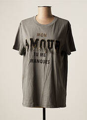 T-shirt gris ME369 pour femme seconde vue