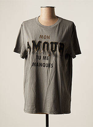 T-shirt gris ME369 pour femme