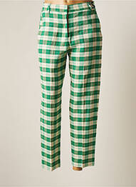 Pantalon chino tissage popeline taille normale vert OTTOD'AME femme