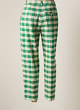 Pantalon chino tissage popeline taille normale vert OTTOD'AME femme