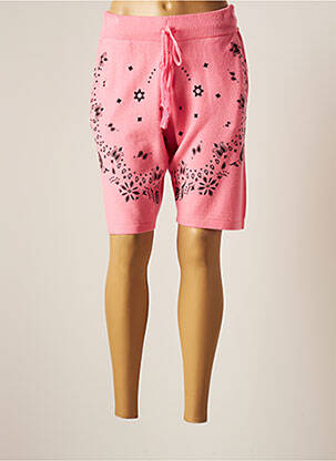 Bermuda taille élastique taille normale rose NOTSHY femme