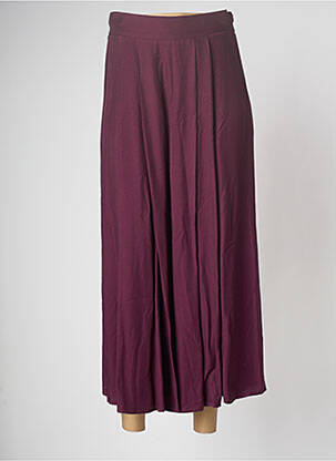 Jupe longue taille haute violet MODETROTTER femme