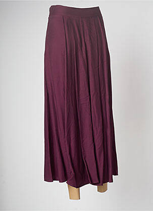 Jupe longue taille haute violet MODETROTTER femme