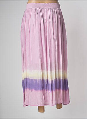 Jupe longue taille haute rose MKT STUDIO femme
