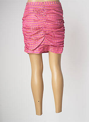 Jupe courte taille haute rose MODETROTTER femme