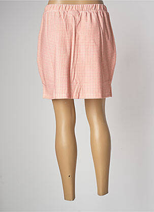 Jupe courte poches rose WELCOME BOB femme