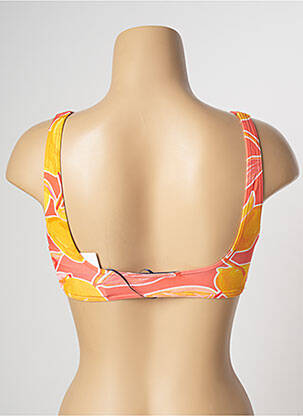 Haut de maillot de bain stretch haut bandeau orange MODETROTTER femme