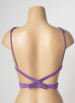 Haut de maillot de bain stretch haut triangles violet LOVE STORIES femme