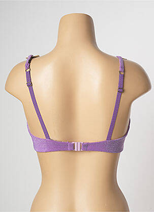 Haut de maillot de bain stretch haut soutien-gorge emboitant violet LOVE STORIES femme