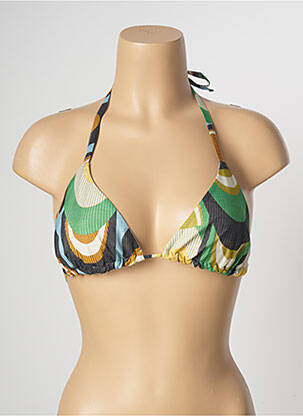Soutien-gorge sans armature haut triangles vert FLOOR femme