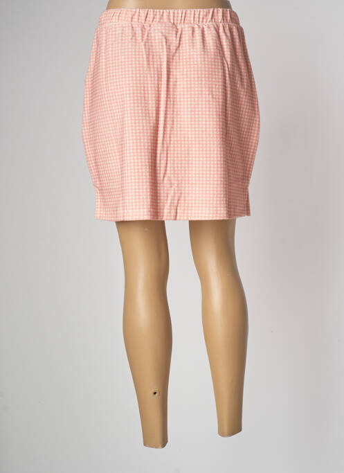 Jupe courte rose WELCOME BOB pour femme
