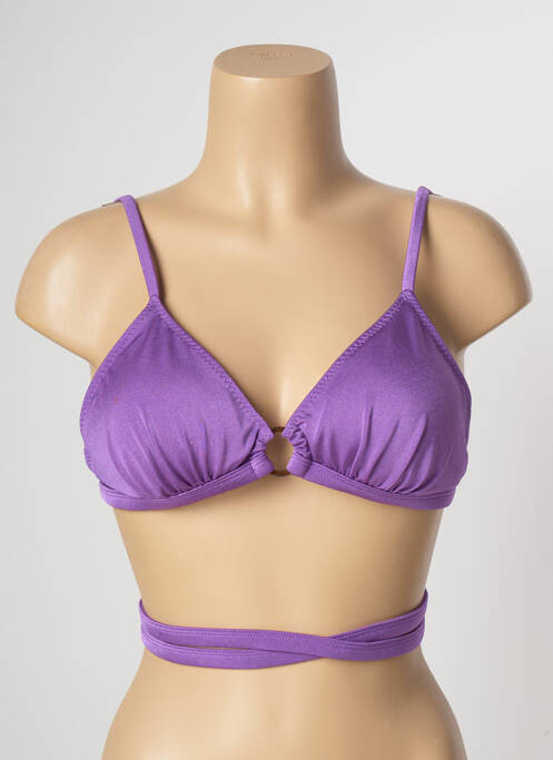 Haut de maillot de bain violet LOVE STORIES pour femme