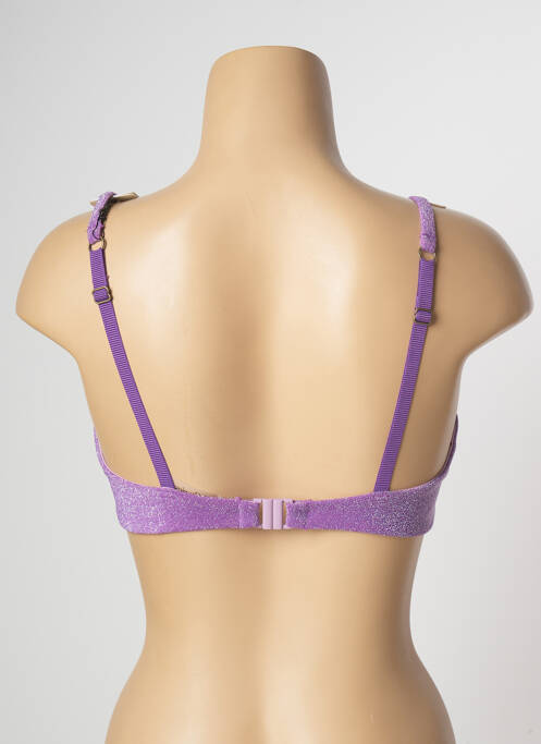 Haut de maillot de bain violet LOVE STORIES pour femme