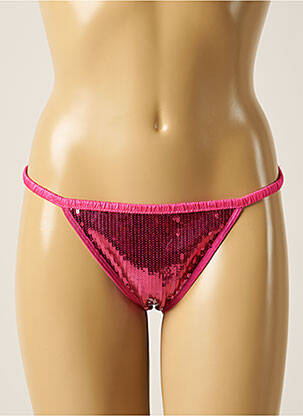 Culotte effet matière satinée rose LOVE STORIES femme