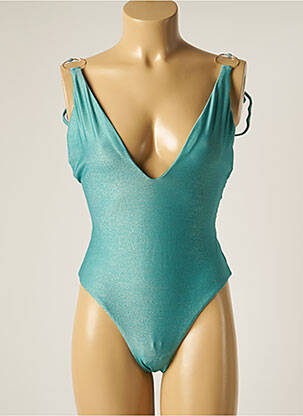 Maillot de bain 1 pièce stretch vert SEASS femme
