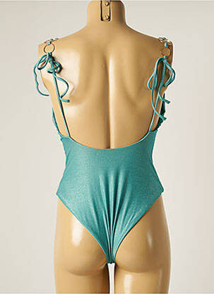 Maillot de bain 1 pièce stretch vert SEASS femme